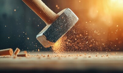 Sledgehammer Wood Impact