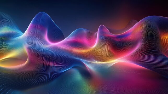 Abstract Digital Rendering of Quantum Wave Function