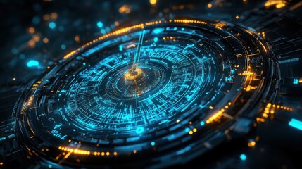 Futuristic Quantum Clock Measuring Time at Subatomic Level