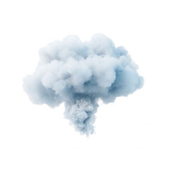 Smoke cloud on a white isolated background
