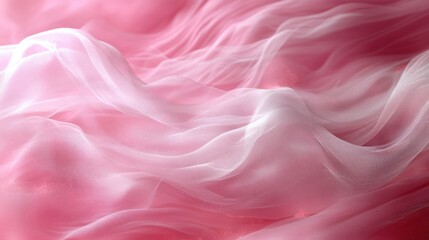 Obraz premium Delicate, flowing pink and white fabric