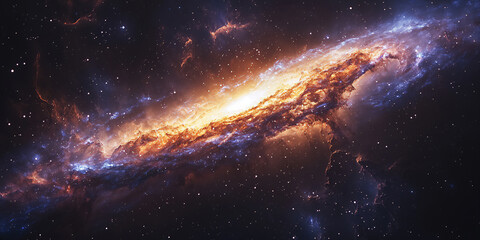 Fototapeta premium breathtaking irregular galaxy wallpaper,