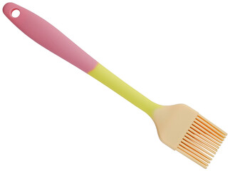 Cooking Silicone Brush isolated on a transparent background. Completely in focus. Full depth of field. PNG.
