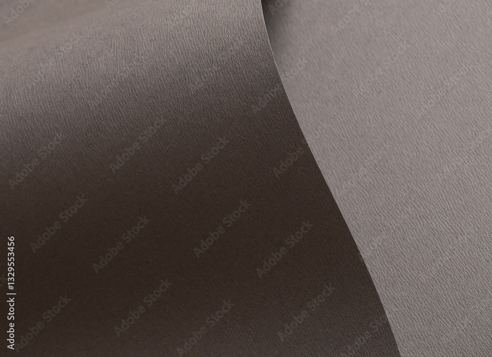Aufkleber Gray paper background with a matte texture and subtle wavy edges. Neutral taupe and brown tones create an elegant, minimalistic design with geometric lines and a luxury, artistic finish..