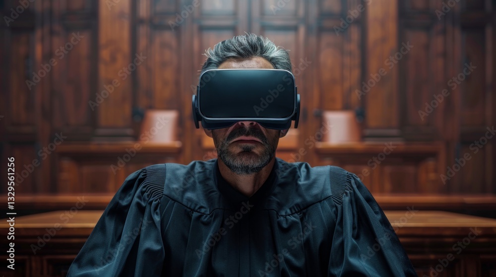 Poster virtual reality trial experience transforms judiciary processes with immersive technology