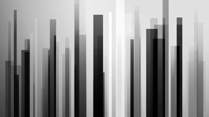 Obraz premium Abstract monochrome vertical lines creating a modern, minimalistic visual effect.