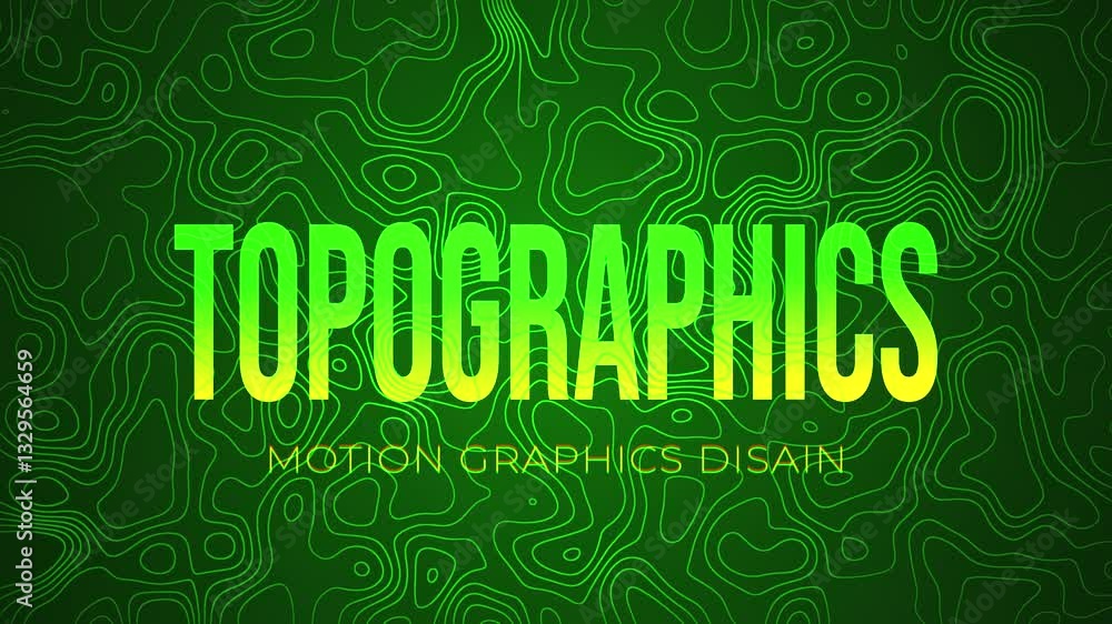 Poster stylized topographic map outline height in lines and contours. the concept of a conditional geograph
