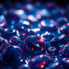 Drops liquid circles in the floor abstract poster art design - Gotas l&iacute;quidas en el suelo c&iacute;rculos abstractos dise&ntilde;o art&iacute;stico de p&oacute;ster textura fluida visual din&aacute;mico estilo moderno.