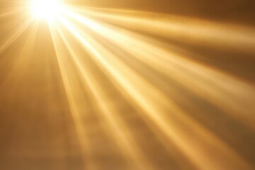 Professional Studio Photography Lighting Effect with Ethereal Sun Flare and Soft Beam on Clean White Background