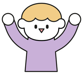 심플 귀여운 사람 일러스트 simple child illust png