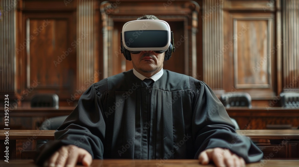Poster virtual reality trial in a courtroom setting using augmented technology for judiciary evaluations