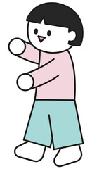 심플 귀여운 사람 일러스트 simple child illust png