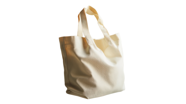 A stylish and eco-friendly fabric tote bag, perfect for shopping and daily use, displayed on a clean white background.