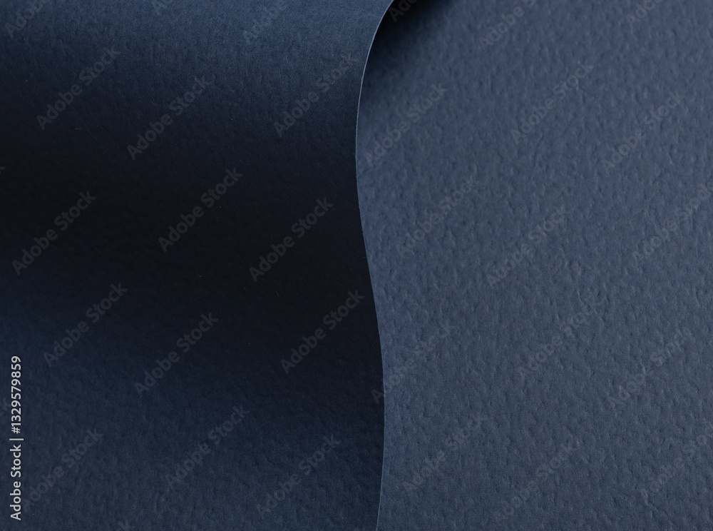 Poster navy blue paper background with a matte texture and rough grain. deep, dark tones and refined geomet