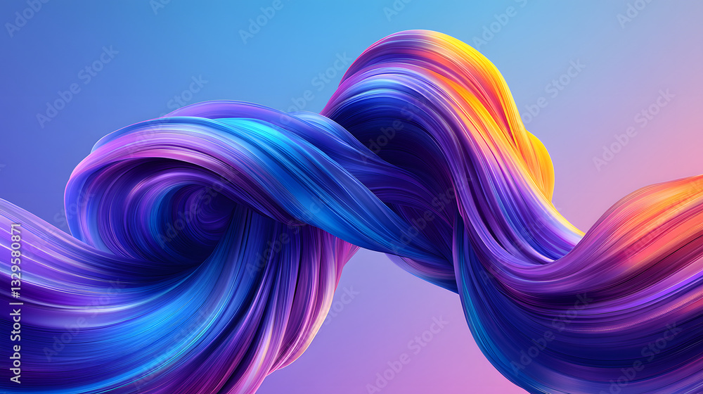 Aufkleber a vivid and colorful abstract background featuring dynamic overlays in bright colors blending seamle