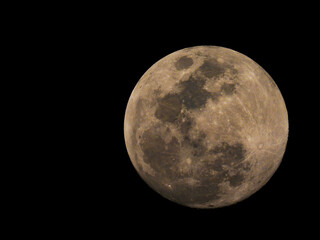 Obraz premium full moon on black background