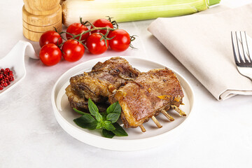 Roasted Lamb ribs with spices