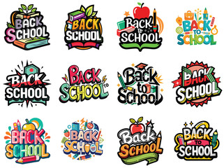 Back to School Typography T-Shirt Design Bundle