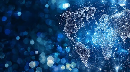 Exploring global connectivity world map visualization digital environment technology perspective