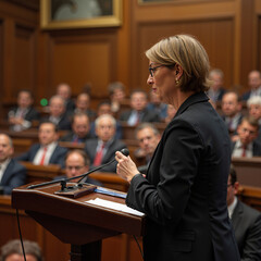 Politicians discussing photo