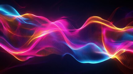 Fototapeta premium Abstract holographic representation of quantum coherence