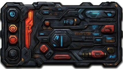 Futuristic Sci Fi Control Panel Interface Technology