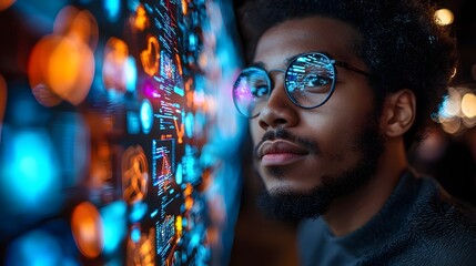 Futuristic Startup Office with Holographic Brainstorming Walls and Vibrant Ideating Team