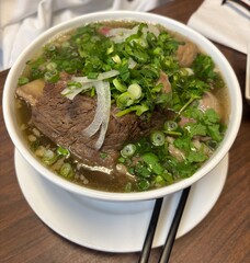 Beef rib pho