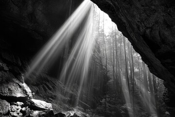 Hocking Hills, Ohio: Ash Cave - Scenic Hilltop Waterfall with Stone Cave in State Forest
