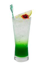 green apple soda drink