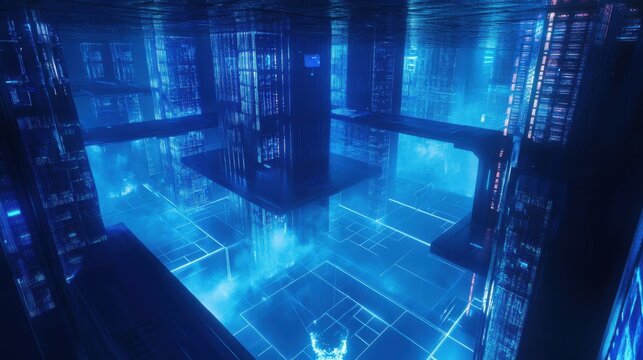 Quantum Computing Cluster in a Futuristic Data Center