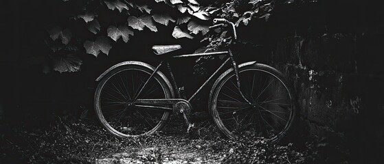 Obraz premium Forgotten Bicycle in Monochrome