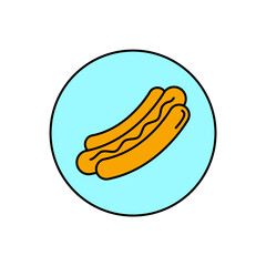 hot dog icons  symbol vector elements for infographic web
