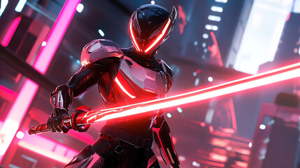 Fototapeta premium futuristic robot soldier