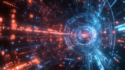 Quantum System Illuminated by Swirling Digital Data