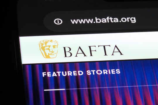 Shanghai,China-March 13th 2025: British Academy Film Awards logo