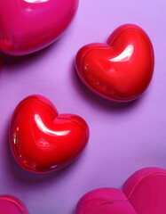inflatable red hearts