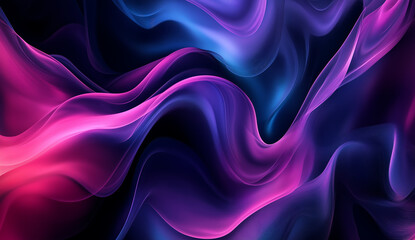 Obraz premium Abstract Purple Blue Swirling Fluid Background