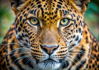 Obraz premium Leopard Close Up, 8K HD Wallpaper, Big Cat, Wildlife Photography, Nature, Animal Portrait, Feline, Spot, Fur, Wild, Predator, Jungle, Savannah, Africa, India, High Resolution Image, Stock Photo