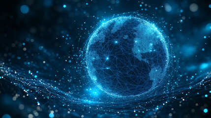 Business with technology, high technology for future. Generative AI Illustration.