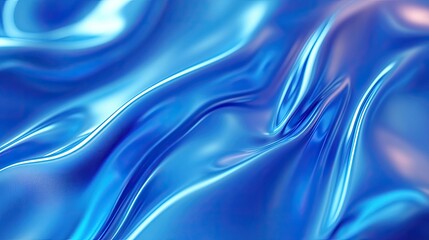 Abstract Blue Liquid Swirls Background Texture Design Illustration