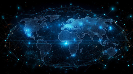 Business with technology, high technology for future. Generative AI Illustration.