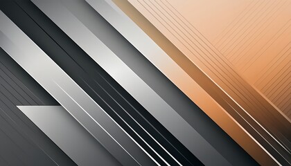 Obraz premium Minimalist geometric illustration with clean lines and sharp angles, monochrome color scheme