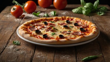 deliciosa pizza produzina na Itália