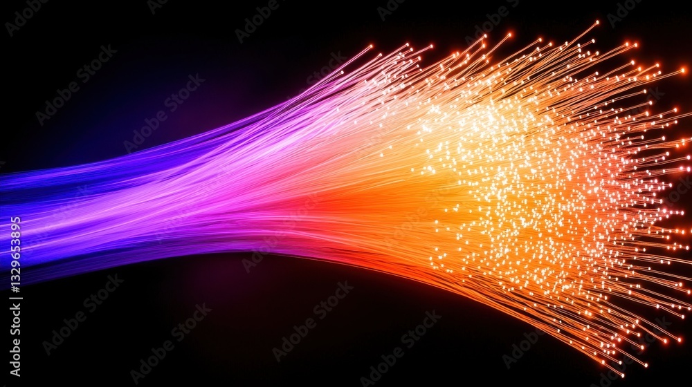 Poster vibrant and electrifying abstract background with a dynamic explosion of colorful glowing lights spa
