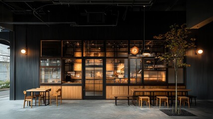 Exploring the Unique Charm of a Restaurant Featuring a Large Window and Intimate Tables