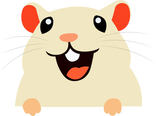 Happy Hamster Cartoon