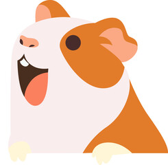 Happy Guinea Pig Cartoon
