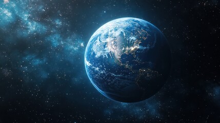 Majestic Earth: A Celestial View of Our Planet from the Cosmos