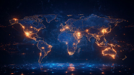 Business with technology, high technology for future. Generative AI Illustration.